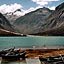 La laguna Chinancocha ou lac femelle, au pied du Huascarn