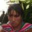 Cusco - Quartier San Blas - une jeune femme monte les fleurs pour fleurir l'glise San Blas
