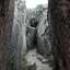 Q'enqo - chemin de circulation  l'intrieur du labyrinthe creus dans la roche