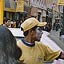 Lima - service d'ordre par des jeunes autour de la Plaza de Armas