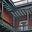 Lima - Une des anciennes maisons coloniales prs de la Plaza de Armas - patio intrieur 