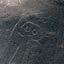 Nazca - l'astronaute dessin sur un flanc de colline