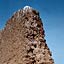 Chanchan -  cit chimu, le mur d'enceinte en  adobe (brique de terre cuite au soleil de forme triangulaire anti-sismique